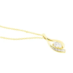 Outlet Histoire d'Or Collier Or Jaune Sagesse Oxydes De Zirconium or jaune oxyde