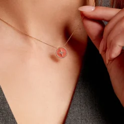 Histoire d'Or Collier Or Jaune Sweet Rosace Oxyde De Zirconium* Colliers|Colliers