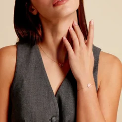 Histoire d'Or Collier Or Jaune Sweet Rosace Oxyde De Zirconium* Colliers|Colliers