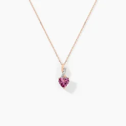 Histoire d'Or Collier Or Rose Clothilde Rhodolite* Colliers|Sautoirs