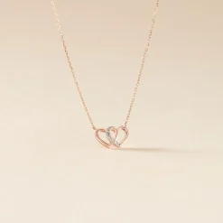 Online Histoire d'Or Collier Or Rose Valiere Diamants