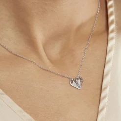 Histoire d'Or Collier Origami Argent Blanc Oxyde De Zirconium