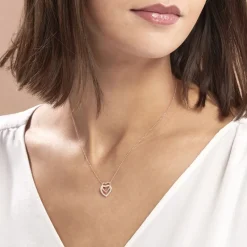 Outlet Histoire d'Or Collier Ottavia Argent Rose Oxyde De Zirconium