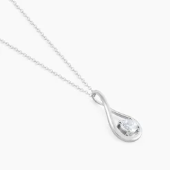 New Histoire d'Or Collier Paloma Argent Blanc Oxyde De Zirconium