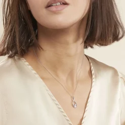 New Histoire d'Or Collier Paloma Argent Blanc Oxyde De Zirconium