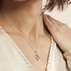 New Histoire d'Or Collier Paloma Argent Blanc Oxyde De Zirconium