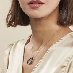Histoire d'Or Collier Pam Argent Blanc Céramique Et Oxyde De Zirconium* Colliers|Colliers