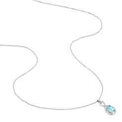 Hot Histoire d'Or Collier Passion Or Blanc Topaze Et Oxyde De Zirconium