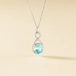 Hot Histoire d'Or Collier Passion Or Blanc Topaze Et Oxyde De Zirconium