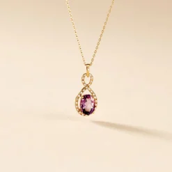 Histoire d'Or Collier Passion Or Jaune Amethyste Et Oxyde De Zirconium* Colliers|Colliers