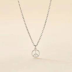 New Histoire d'Or Collier Paz Argent Blanc