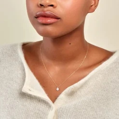 Hot Histoire d'Or Collier Pear C Or Jaune Diamant