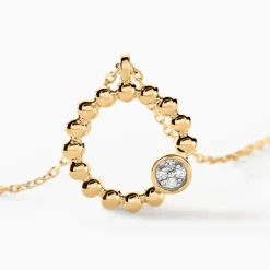 Online Histoire d'Or Collier Pearly Effect Or Jaune Diamant