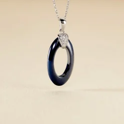 Histoire d'Or Collier Peer Argent Blanc Oxyde De Zirconium* Colliers|Colliers