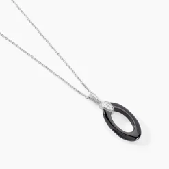 Hot Histoire d'Or Collier Peer Argent Blanc Oxyde De Zirconium