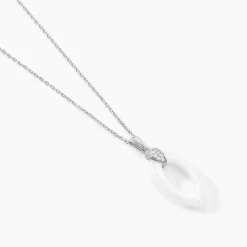 Sale Histoire d'Or Collier Peer Argent Blanc Oxyde De Zirconium