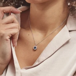 Best Histoire d'Or Collier Perez Argent Blanc Oxyde De Zirconium argent blanc oxyde bleu