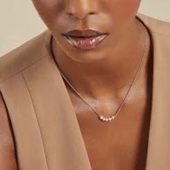 New Histoire d'Or Collier Perlissima argent blanc perle de culture