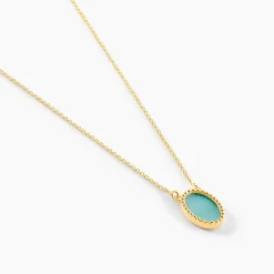 Histoire d'Or Collier Pernia Or Jaune Amazonite* Colliers|Colliers