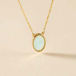 Histoire d'Or Collier Pernia Or Jaune Amazonite* Colliers|Colliers
