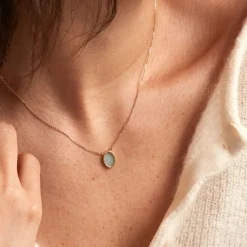 Histoire d'Or Collier Pernia Or Jaune Amazonite* Colliers|Colliers