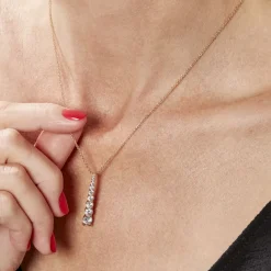 New Histoire d'Or Collier Plaqué Or Beisiris Oxydes De Zirconium