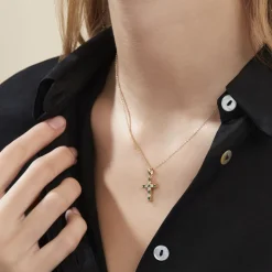 Histoire d'Or Collier Plaqué Or Gaea Pierre Synthétique* Colliers|Colliers