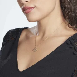 Discount Histoire d'Or Collier Plaqué Or Jaune Lettra