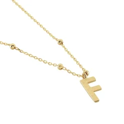 Sale Histoire d'Or Collier Plaqué Or Jaune Lettra