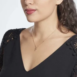 Sale Histoire d'Or Collier Plaqué Or Jaune Lettra