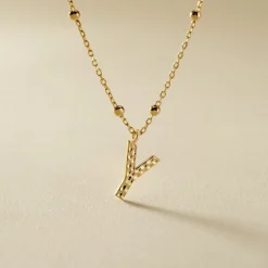 Histoire d'Or Collier Plaqué Or Jaune Lettra* Colliers|Colliers