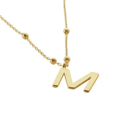 Outlet Histoire d'Or Collier Plaqué Or Jaune Lettra