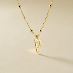 New Histoire d'Or Collier Plaqué Or Jaune Lettra