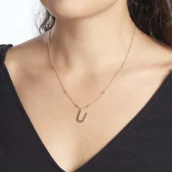 Histoire d'Or Collier Plaqué Or Jaune Lettra* Colliers|Colliers