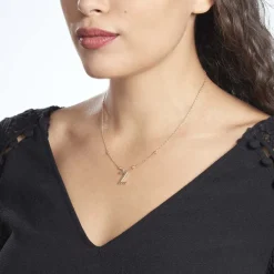 Histoire d'Or Collier Plaqué Or Jaune Lettra