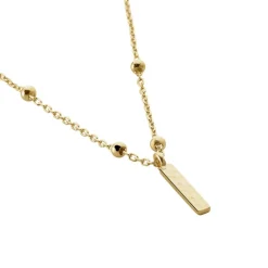 Histoire d'Or Collier Plaqué Or Jaune Lettra