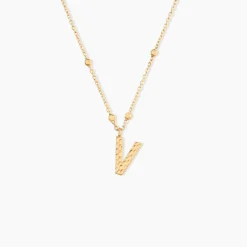 Discount Histoire d'Or Collier Plaqué Or Jaune Lettra