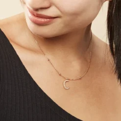 Histoire d'Or Collier Plaqué Or Jaune Lettra* Colliers|Colliers