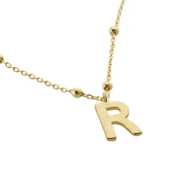 Outlet Histoire d'Or Collier Plaqué Or Jaune Lettra