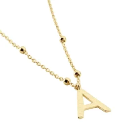 Online Histoire d'Or Collier Plaqué Or Jaune Lettra