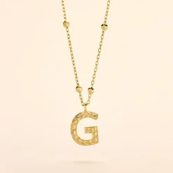 Outlet Histoire d'Or Collier Plaqué Or Jaune Lettra