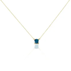 Discount Histoire d'Or Collier Plaqué Or Jaune Nilay Oxyde De Zirconium plaqué or jaune oxyde bleu