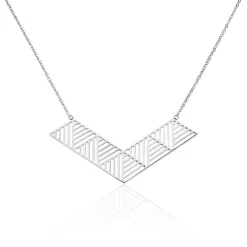 Best Histoire d'Or Collier Plastron Abby Acier Blanc