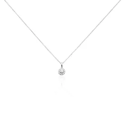 Discount Histoire d'Or Collier Platine Alby Diamants