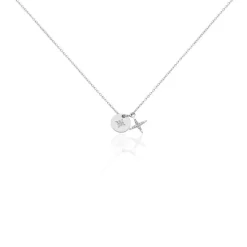Histoire d'Or Collier Pluton Argent Blanc Oxyde De Zirconium* Colliers|Colliers