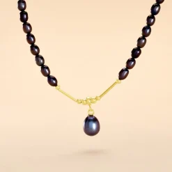 Histoire d'Or Collier Poire Or Jaune Perle De Culture* Colliers|Colliers