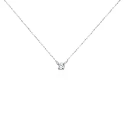 Outlet Histoire d'Or Collier Ponama Or Blanc Oxyde De Zirconium