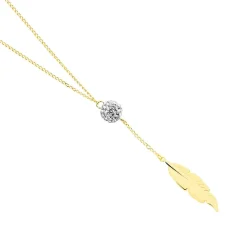 Histoire d'Or Collier Powoo Or Jaune Strass* Colliers|Colliers