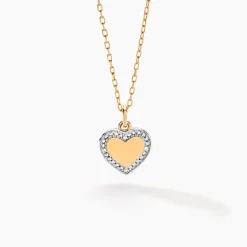 Histoire d'Or Collier Promesse Pour L'eternite Or Jaune Diamant* Bijoux Personnalisés|Colliers