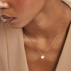 Histoire d'Or Collier Promesse Pour L'eternite Or Jaune Diamant* Bijoux Personnalisés|Colliers